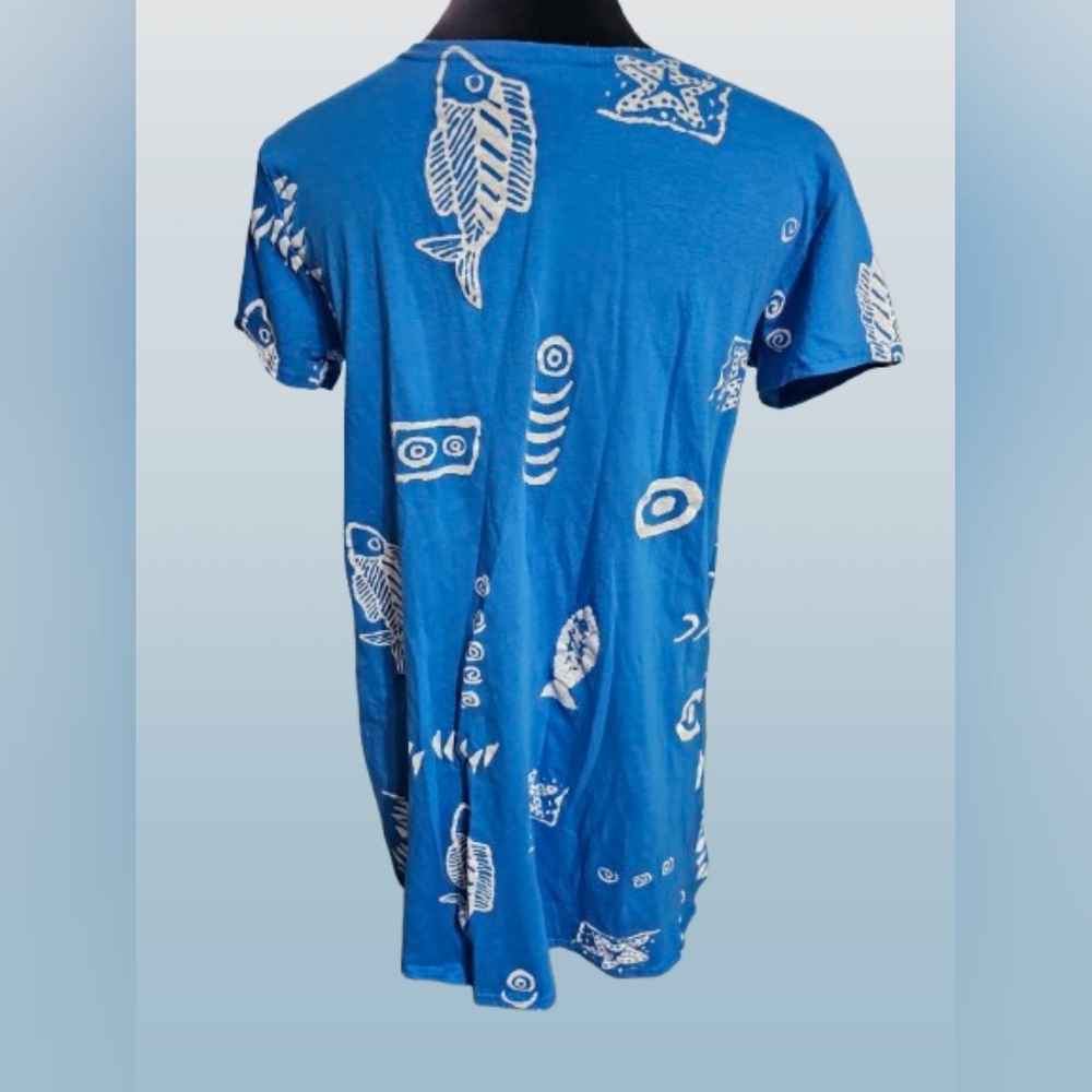 Funky Blue Fish Tunic - Picture 3 of 7